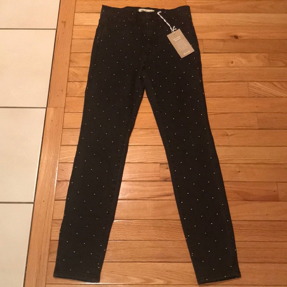 Madewell 10” high rise skinny dark jeans 24